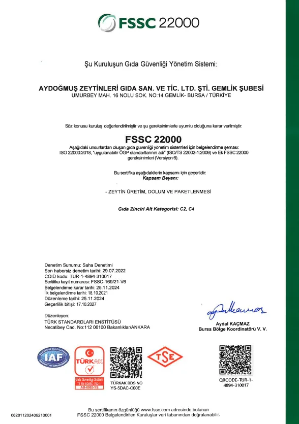 FSSC 22000 — Gıda güvenliği yönetim sistemi