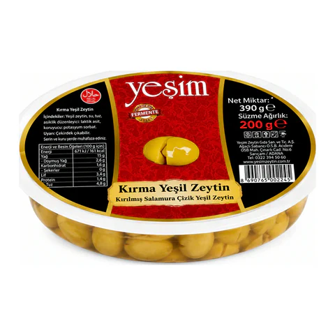 Yeşil Zeytin Kırma 350GR 231-260 L