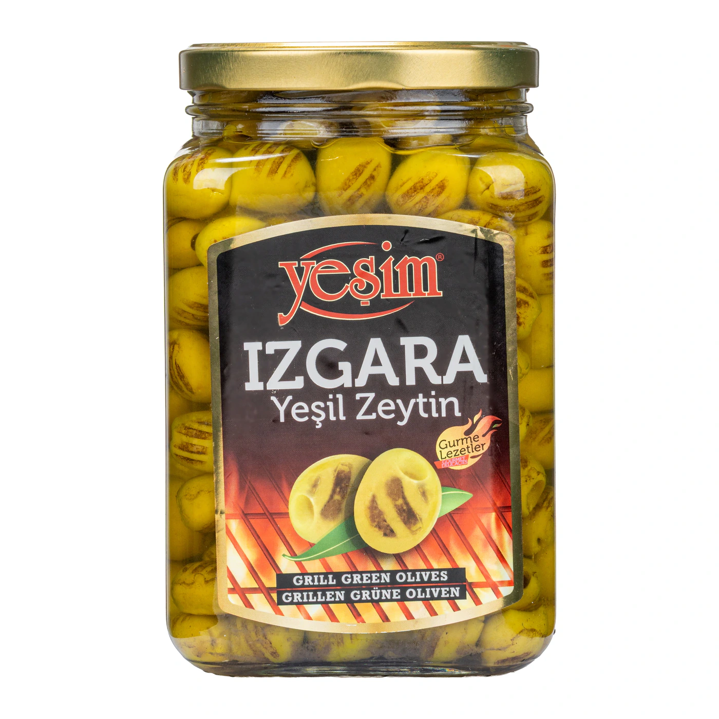 Yeşil Zeytin Izgara Sulu 350GR 231-260 L