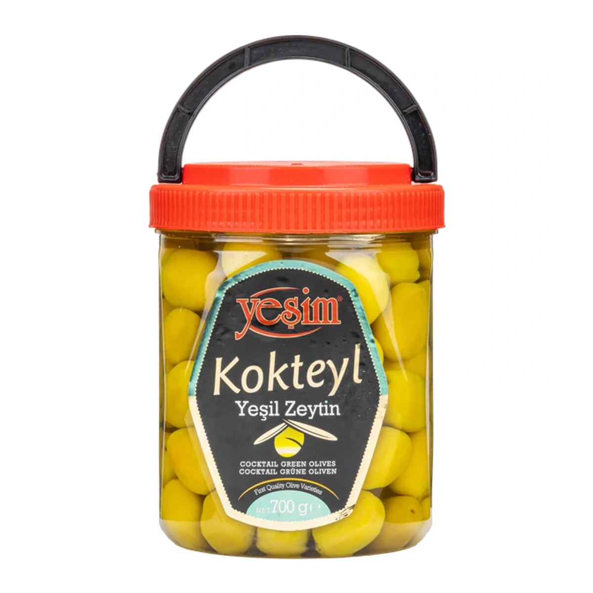 Yeşil Zeytin Kokteyl 700GR 231-260 L