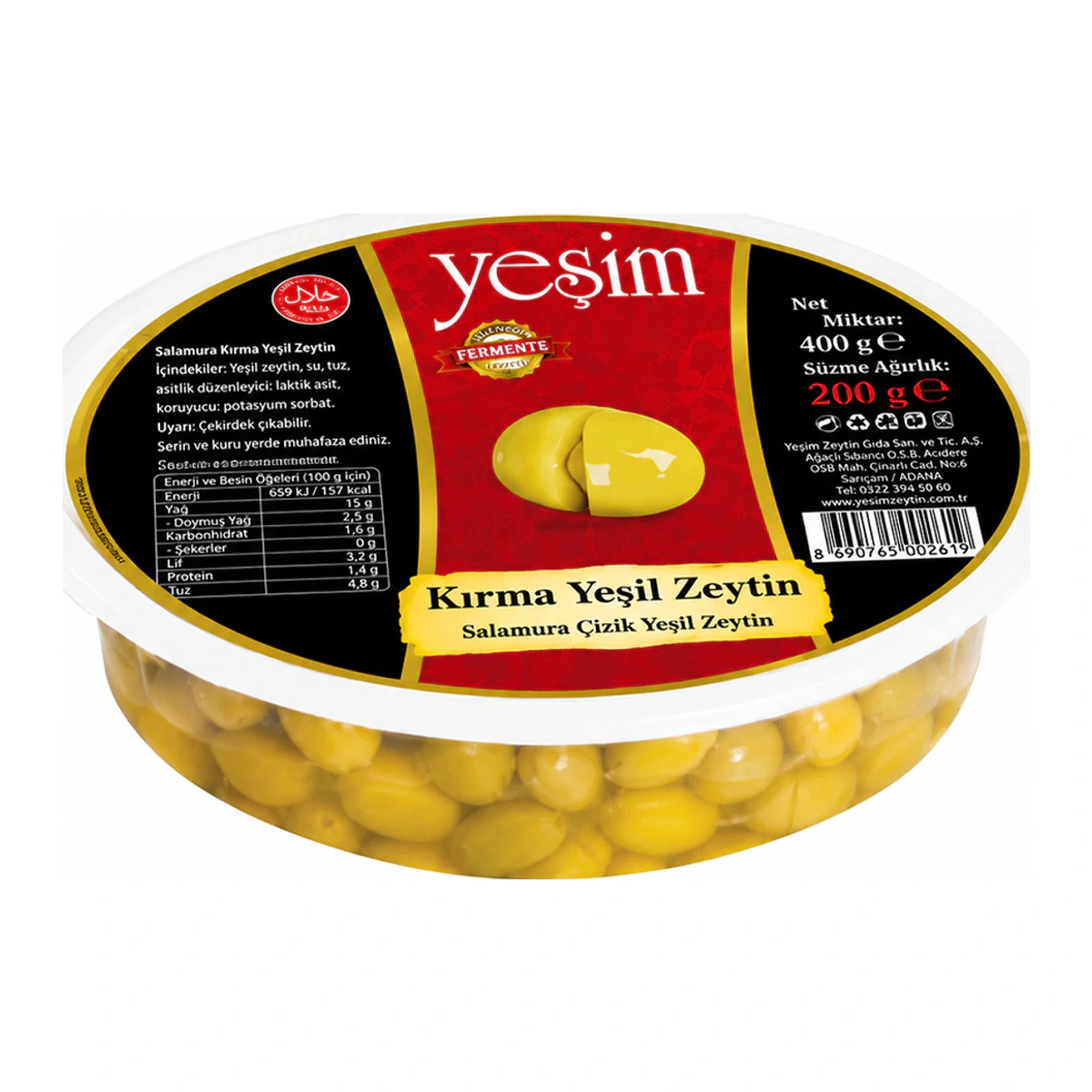 Yeşil Zeytin Kırma Vakum 700GR 231-260 L