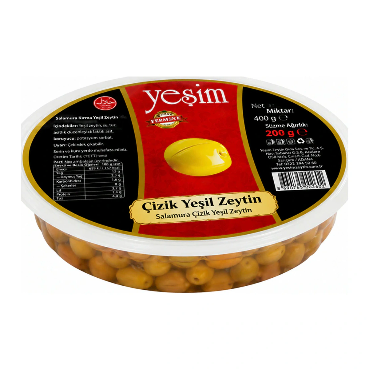 Yeşil Zeytin Çizik 350GR 291-320 S