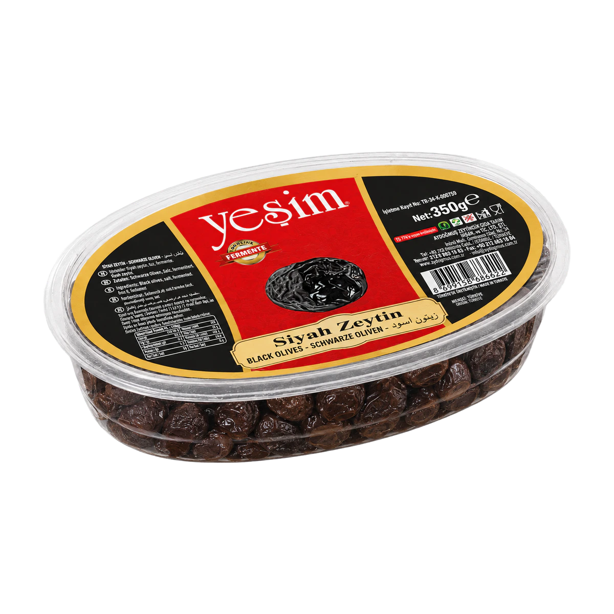 Gemlik Siyah Zeytin 350GR 291-350 S-XS